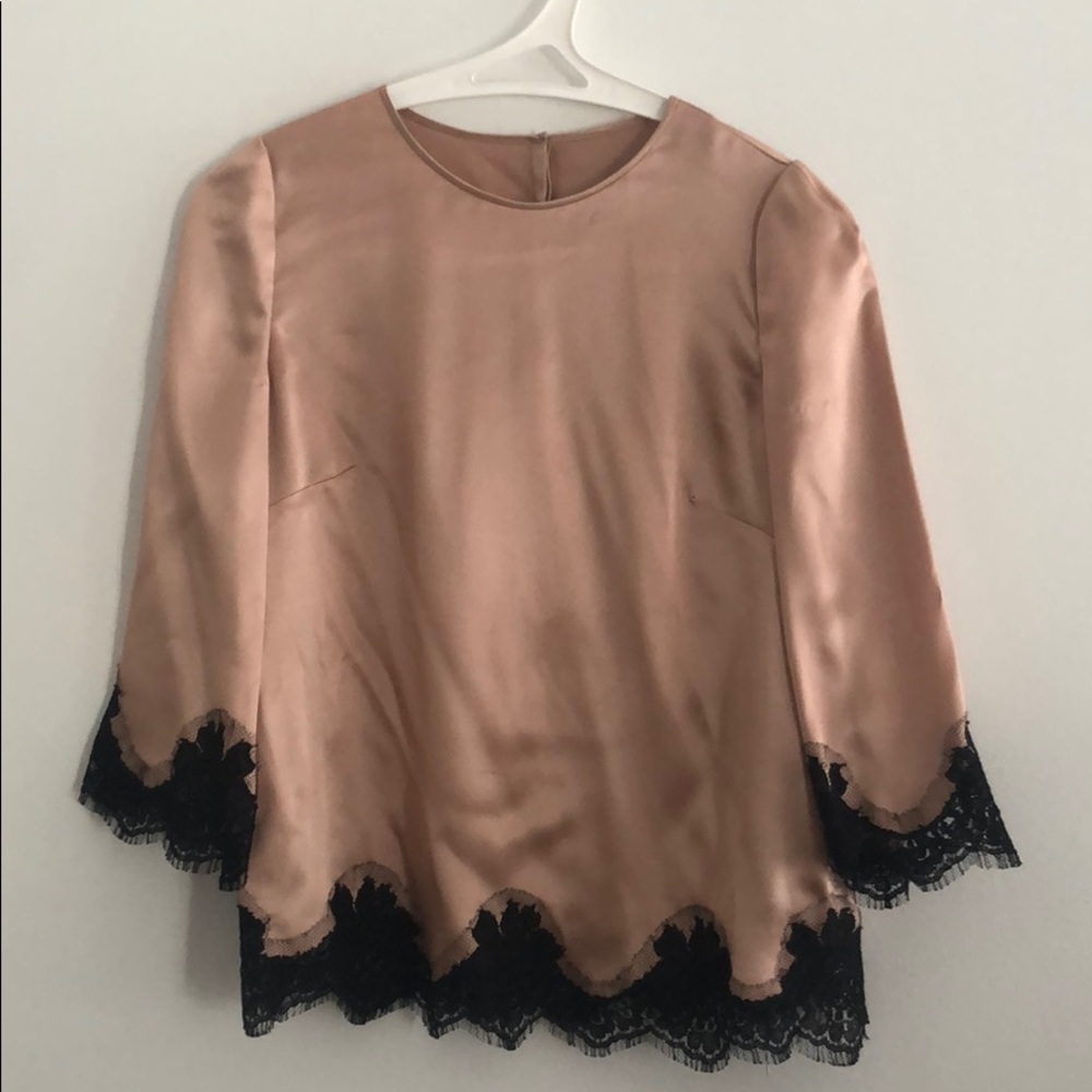 Dolce and gabbana blouse with lace